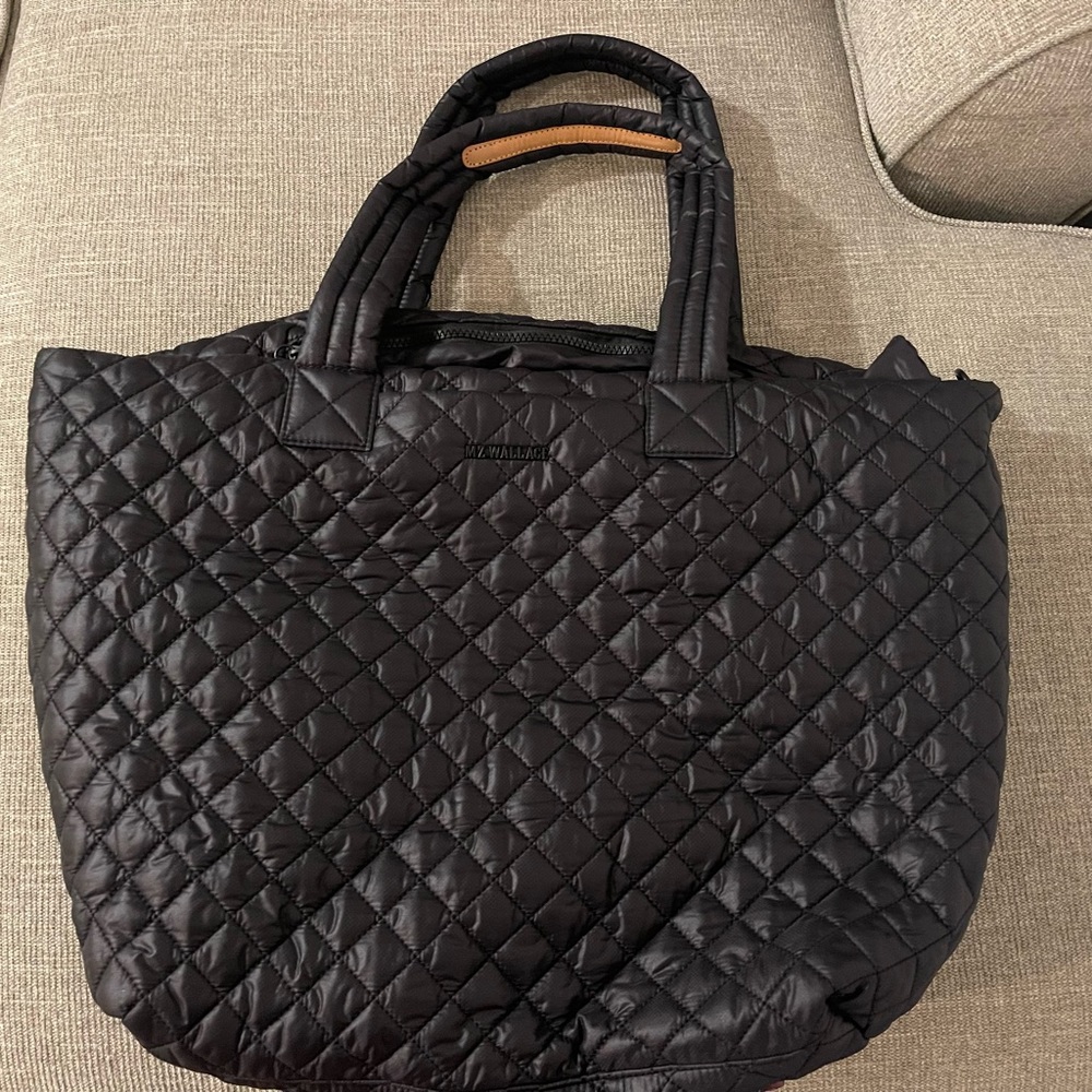 BRAND NEW MZ Wallace Black Metro Tote Deluxe - Large - Black Rec